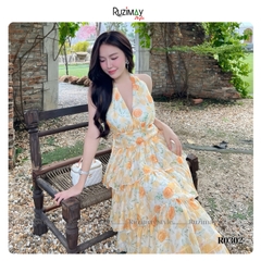 Đầm maxi xếp tầng dáng dài R0300