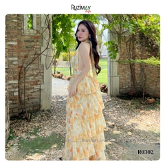 Đầm maxi xếp tầng dáng dài R0300