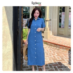 Đầm Linen Ruzimay Style Dáng Sơ Mi Dài R1300