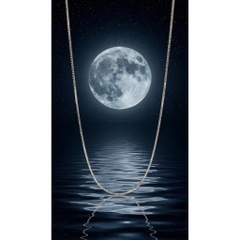 Dây chuyền bạc 925 sợi zig zag Luna Jewelry