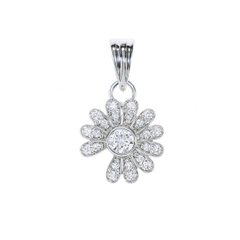 Mặt dây chuyền bạc 925 Luna Jewelry hoa cúc GDragon