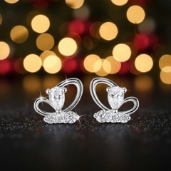 Khuyên tai bạc 925 Luna Jewelry dạng chuôi cánh bướm hồ điệp