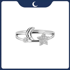 Nhẫn bạc 925 Luna Jewelry trăng sao