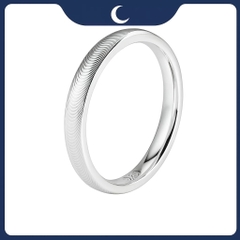 Nhẫn bạc 925 Luna Jewelry unisex hiệu ứng mắt mèo 3mm