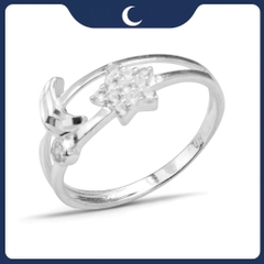 Nhẫn bạc 925 Luna Jewelry trăng sao