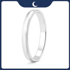 Nhẫn bạc 925 Luna Jewelry unisex hiệu ứng mắt mèo 3mm