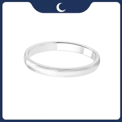 Nhẫn bạc 925 Luna Jewelry unisex hiệu ứng mắt mèo 3mm