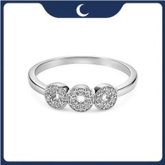 Nhẫn bạc 925 Ba Đồng Tiền Phong Thuỷ Luna Jewelry