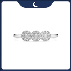 Nhẫn bạc 925 Ba Đồng Tiền Phong Thuỷ Luna Jewelry