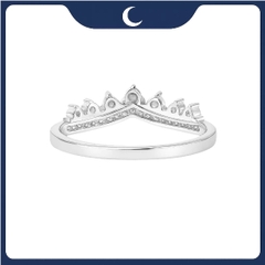 Nhẫn bạc 925 vương miện đính đá nhỏ Luna Jewelry