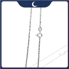 Dây chuyền bạc 925 sợi xoắn vuông Luna Jewelry