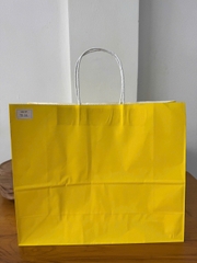 Túi giấy Kraft có quai Màu Vàng - KT: 35x13x29,5