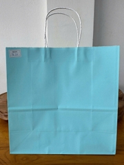 Túi giấy Kraft có quai Màu Xanh - KT: 30x13x30