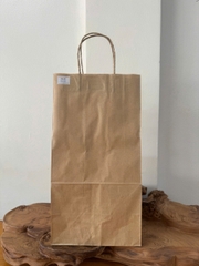 Túi giấy Kraft có quai Màu Nâu - KT: 21,5x15x41,5