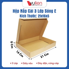 Hộp nắp gài 21x16x5