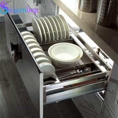 Giá bát đĩa inox hộp Eurogold EUI133.700