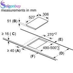 Bếp Domino từ Bosch Serie 6 PIB375FB1E