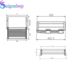 Kệ xoong nồi Eurogold inox hộp EU131.900