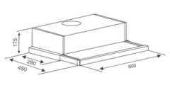 Máy hút mùi âm tủ Canzy CZ-600GH
