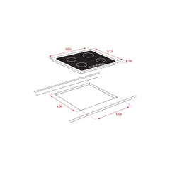 Bếp từ 3 vùng nấu Teka ITF 65320 BK MSP