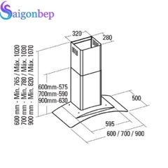 Máy hút mùi CATA GAMMA 600