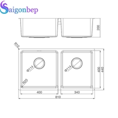 Chậu rửa chén Malloca MS 6081