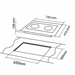 Bếp gas âm EUROSUN EU-GA287