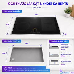 Bếp Từ 4 Vùng Nấu Miele KM 7474 FR