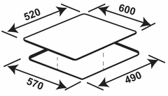 Bếp từ ba vùng nấu KAFF KF-SQ38IH