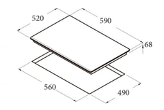 Bếp từ BEKO 3 vùng nấu HII63402MT