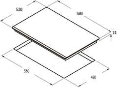 Bếp từ CATA IB - 603BK
