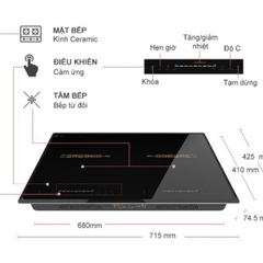 Bếp từ đôi Hawonkoo CEH-205-II