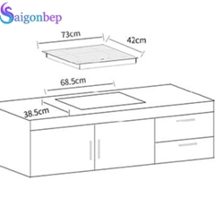 Bếp từ đôi Mifa VA03