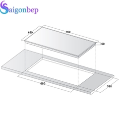 Bếp từ đôi Mifa VA08