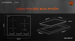 Bếp điện từ 3 vùng nấu Junger CEJ-300-IIF