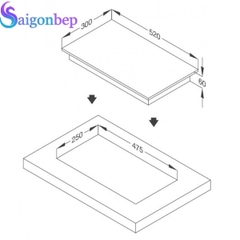 Bếp từ Malloca Domino MDH-02I