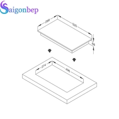 Bếp từ Malloca Domino MDI 320