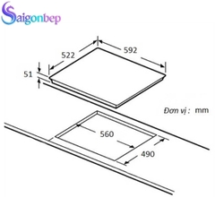Bếp từ Bosch Flex đa điểm 60cm Serie 6 PXX645FC1E