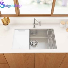 Chậu rửa bát inox 1 hố Konox TARI 7648SR/SM