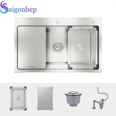 Chậu rửa bát 1 hố Konox Topmount Sink KN8151TS Dekor