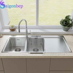 Chậu rửa bát 2 hố Konox có cánh Turkey Sink Miro 1160
