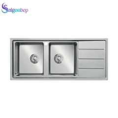 Chậu rửa bát 2 hố Konox Turkey Sink Beta 1160 Bàn Phải