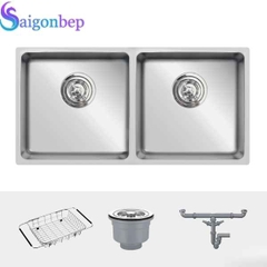 Chậu rửa bát Konox Inox 2 hố Turkey Sink Vigo 8644