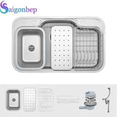 Chậu rửa bát chống xước Konox Dekor 8048SU