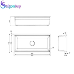 Chậu rửa bát chống xước Konox KN8644SU Dekor