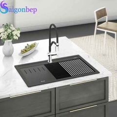 Chậu rửa bát đá 1 hố Konox Terra 860S Black