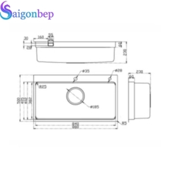 Chậu rửa bát Kluger KF8850FS Plus