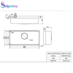 Chậu rửa bát Kluger KU8844FS