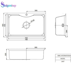 Chậu rửa bát Kluger KW8191FS – S79