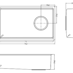 Chậu rửa bát Kluger KY7545FS–S75